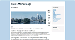 Desktop Screenshot of mainurologe.de