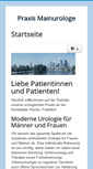 Mobile Screenshot of mainurologe.de