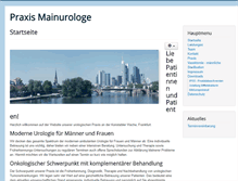 Tablet Screenshot of mainurologe.de